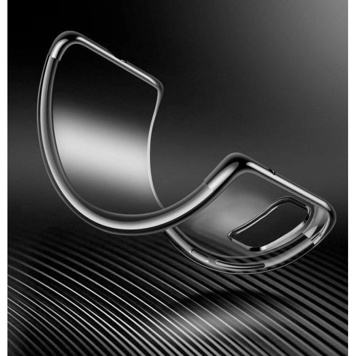 Skaidrios spalvos korpuso gelinis TPU galvaninis rėmelis, skirtas Samsung Galaxy A72 4G , juodos spalvos