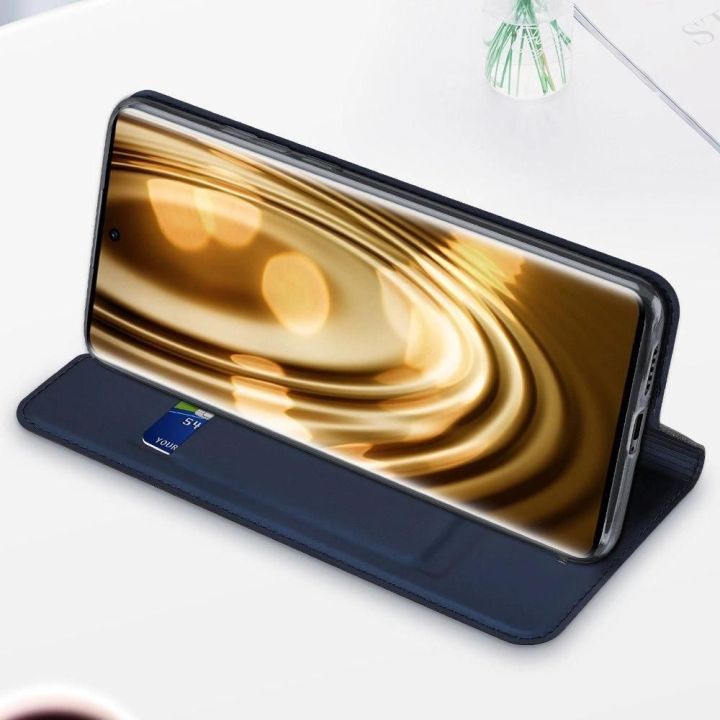 Skin Pro Bookcase tipo dėklas Vivo X60 , skirtas Vivo X60, juodos spalvos