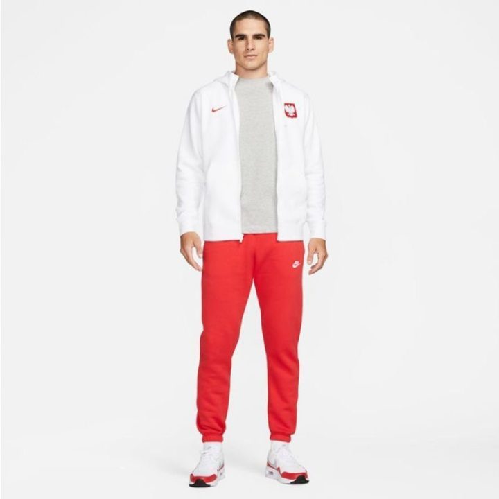 Vyriškas džemperis su gobtuvu Nike Polska, baltas