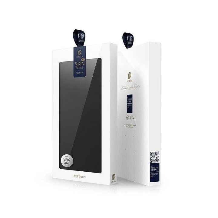 Skin Pro Bookcase tipo dėklas Vivo X60 , skirtas Vivo X60, juodos spalvos