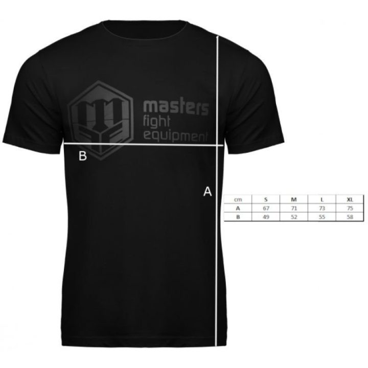 Vyriški medvilniniai marškinėliai Masters TS-BLACK, juodi