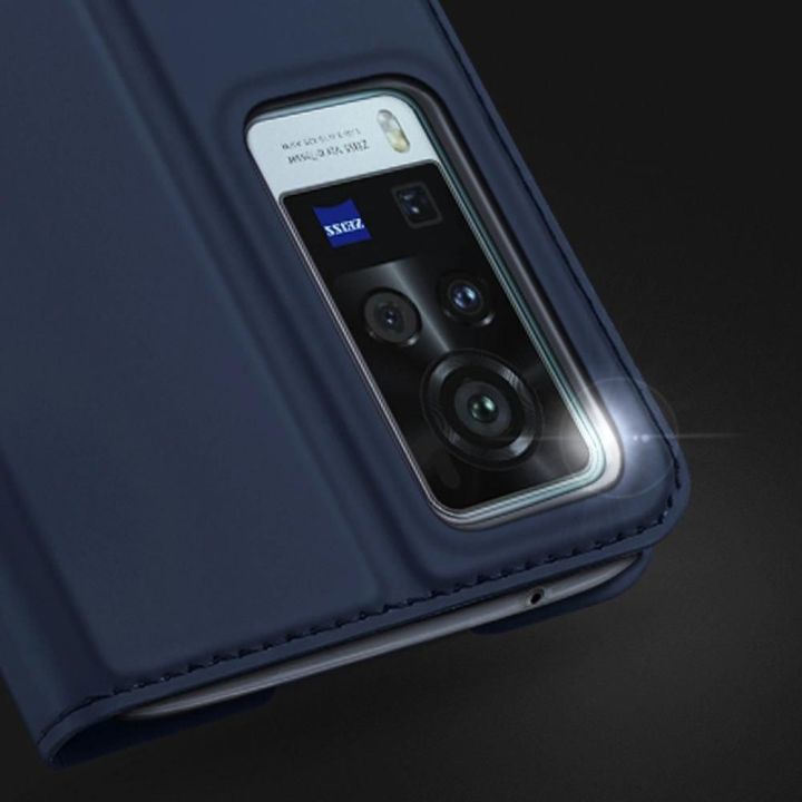 Skin Pro Bookcase tipo dėklas Vivo X60 , skirtas Vivo X60, juodos spalvos