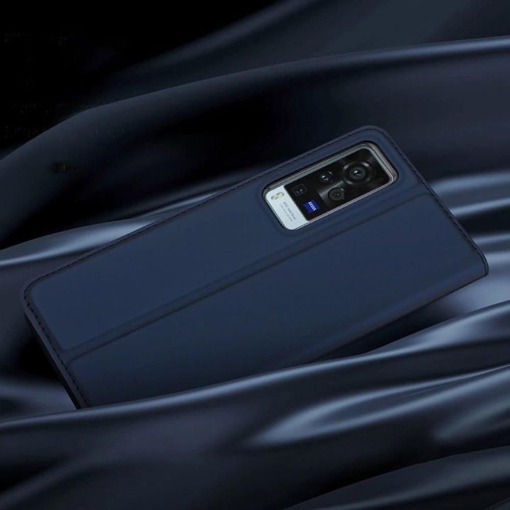 Skin Pro Bookcase tipo dėklas Vivo X60 , skirtas Vivo X60, juodos spalvos