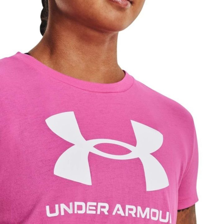 Moteriški marškinėliai Under Armour Live Sportstyle Graphic, rožiniai