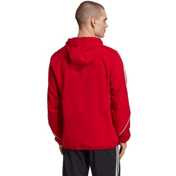 Moteriška vėjo striukė su gobtuvu adidas Tiro 23 League, raudona