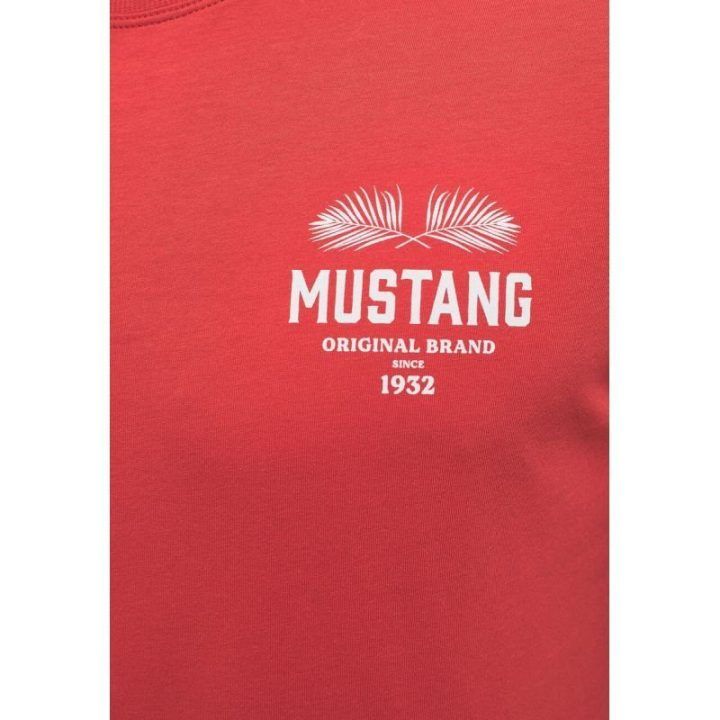 Vyriški medvilniniai marškinėliai Mustang Alex C Print, raudoni