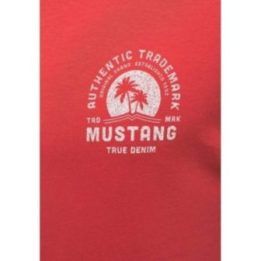 Vyriški laisvo kirpimo marškinėliai Mustang Alex C Print, koraliniai