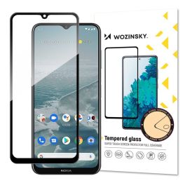 itin patvarus pilnai klijuoto grūdinto stiklo pilnas ekranas su rėmeliu Draugiškas Nokia G20 juodos spalvos dėklas