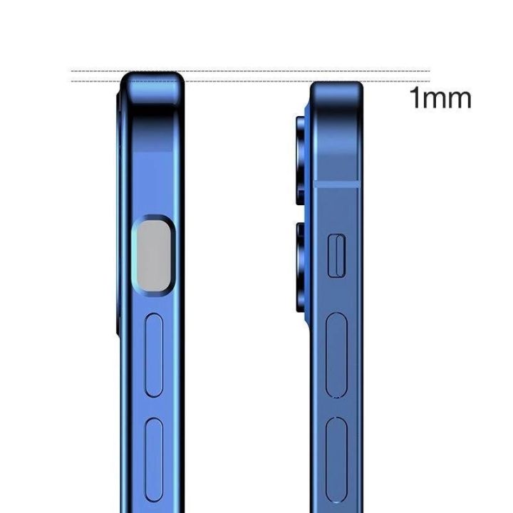 New Beauty Series itin plonas dėklas su galvanizuotu rėmeliu, skirtas iPhone 12 mini , juodas (JR-BP741)