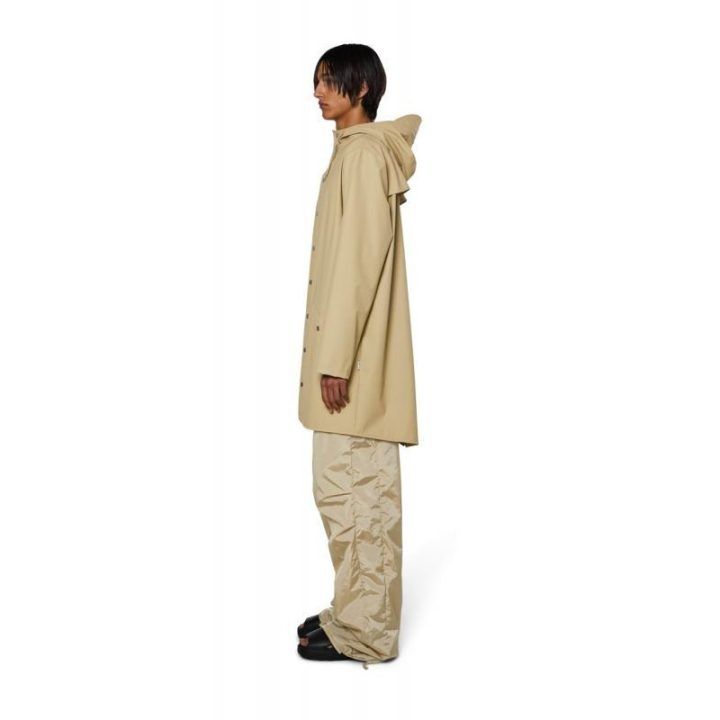 Uniseks ilga lietaus striukė Rains Long Jacket 12020, smėlio