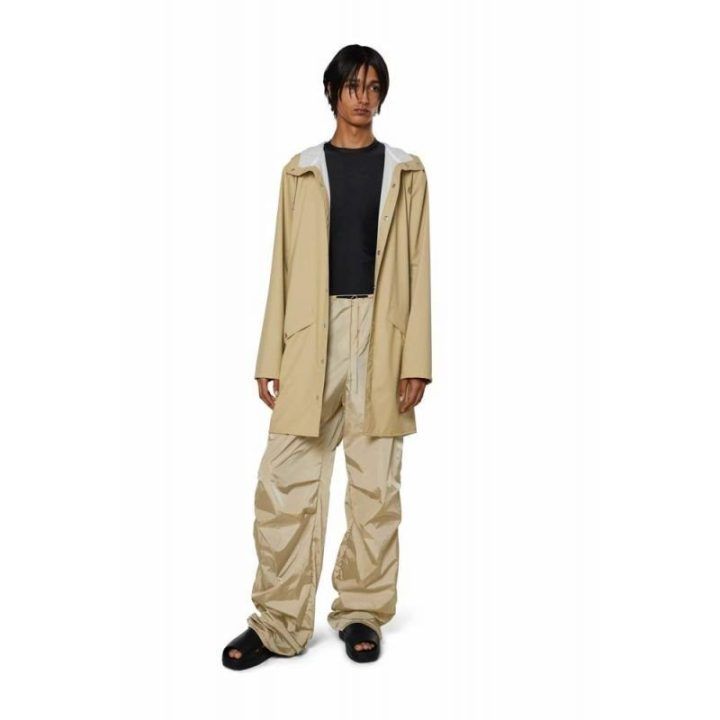 Uniseks ilga lietaus striukė Rains Long Jacket 12020, smėlio