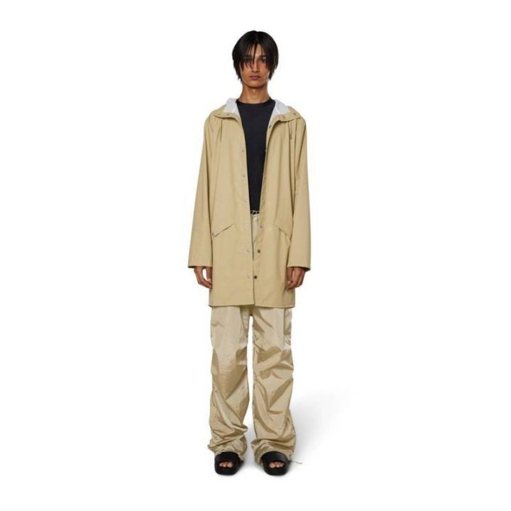 Uniseks ilga lietaus striukė Rains Long Jacket 12020, smėlio