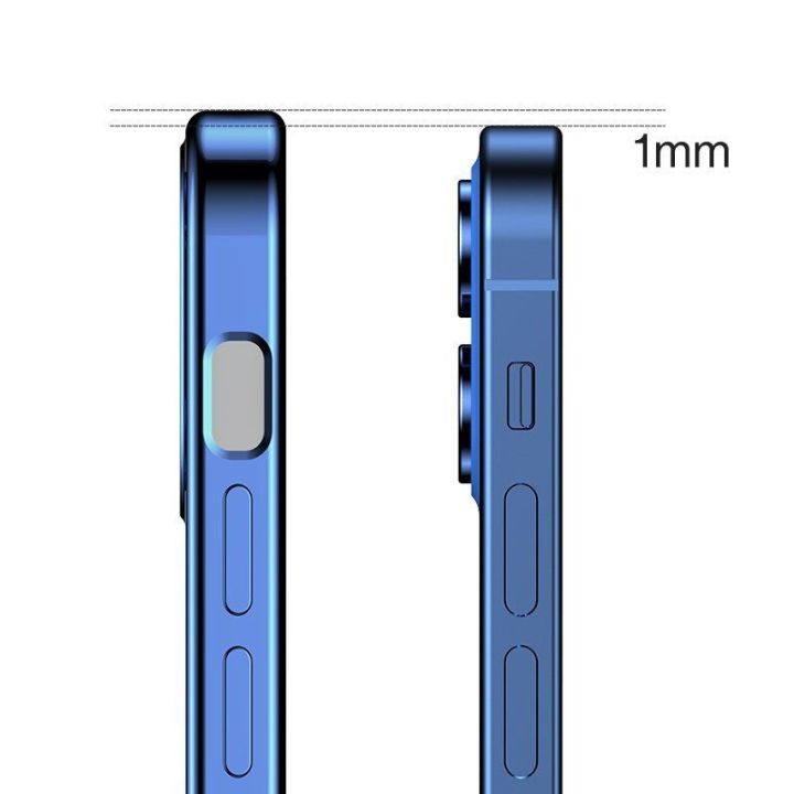 New Beauty Series itin plonas dėklas su galvanizuotu rėmeliu, skirtas iPhone 12 Pro Max , juodas (JR-BP744)