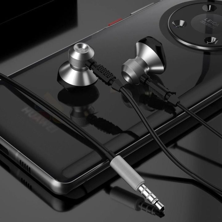 Metalinės laidinės ausinės su 3,5 mm mini lizdu pilkos spalvos (X2C-Gray)
