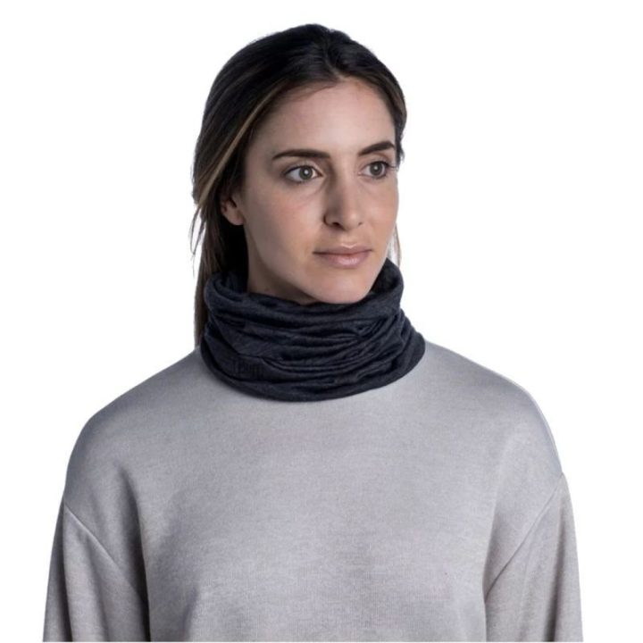 Vilnonis šalikas-mova Buff Merino Lightweight, pilkas