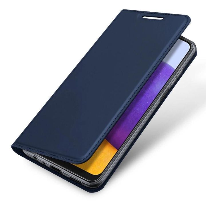 Skin Pro Bookcase tipo dėklas Samsung Galaxy A22 4G , mėlynas