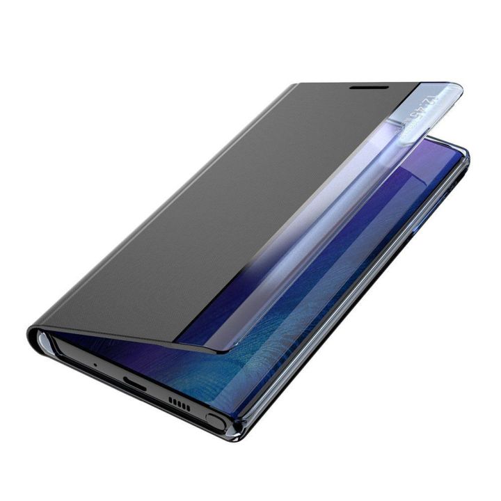 Sleep Case knygų spintos tipo dėklas su išmaniuoju langu, skirtas Samsung Galaxy A22 4G , rožinis