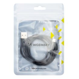 kabelis USB - microUSB 2,4A 1m juodas (WUC-M1B)