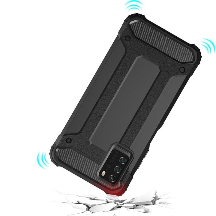 Hibridinis šarvuotas dėklas Tough Rugged Cover, skirtas Xiaomi Redmi Note 10 5G / Poco M3 Pro golden