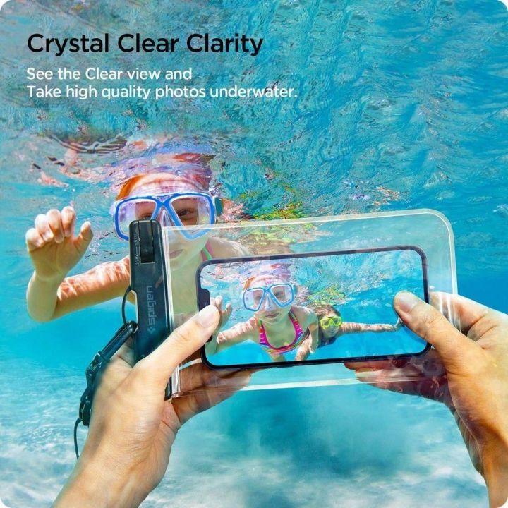 Spigen A601 UNIVERSALUS VANDENSATLAPIS DĖŽUTĖ 2 PAKETAI CRYSTAL CLEAR