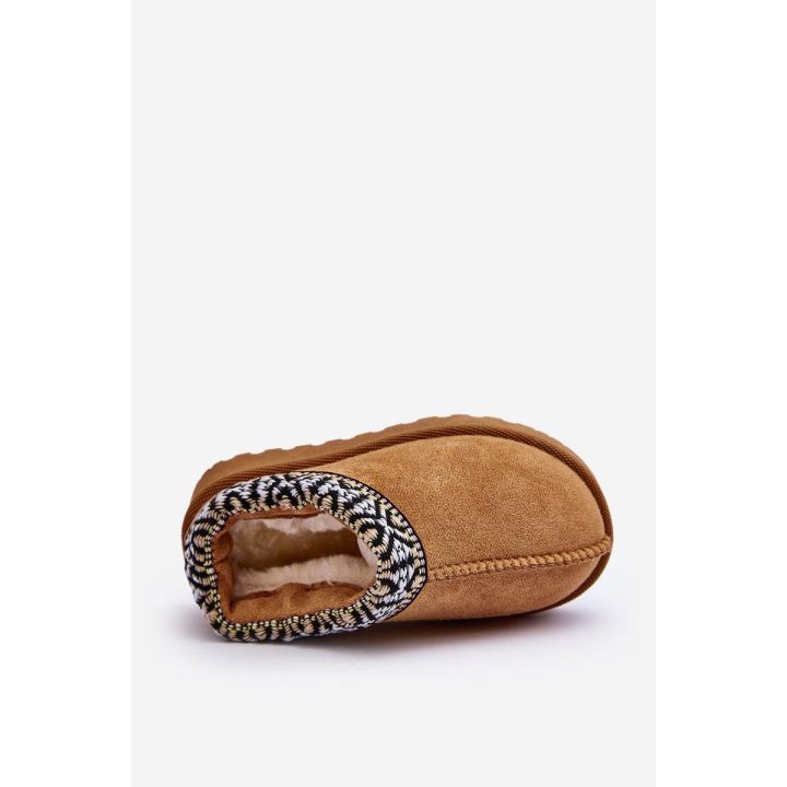 šlepetės Slipped Insulated Camel Olivane