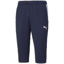 Vyriškos 3/4 ilgio sportinės kelnės Puma teamLiga Training, tamsiai mėlynos