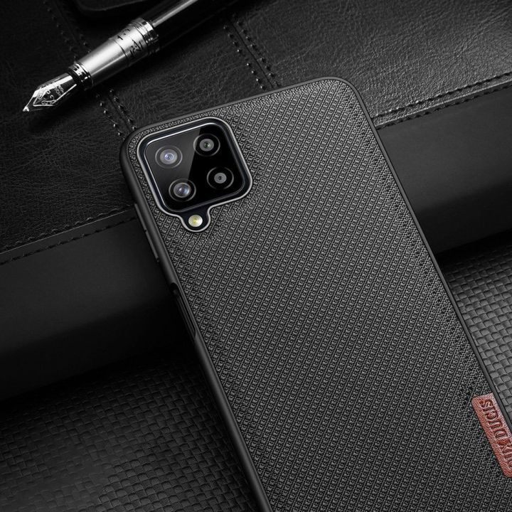Fino dėklas, padengtas nailono medžiaga, skirtas Samsung Galaxy A22 4G , žalias