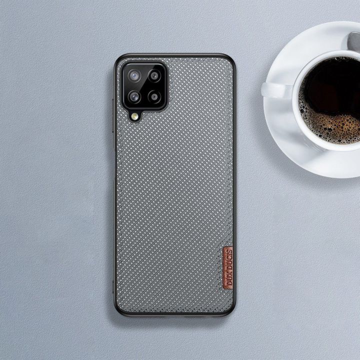 Fino dėklas, padengtas nailono medžiaga, skirtas Samsung Galaxy A22 4G , žalias