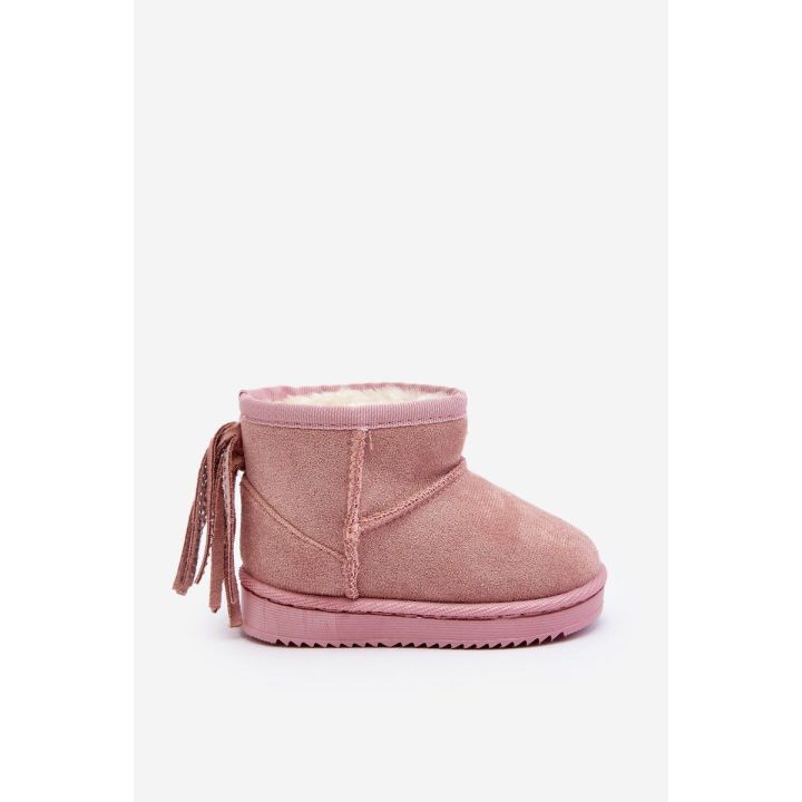 Vaikiški vilnoniai sniego batai su kutais Pink Mikyla