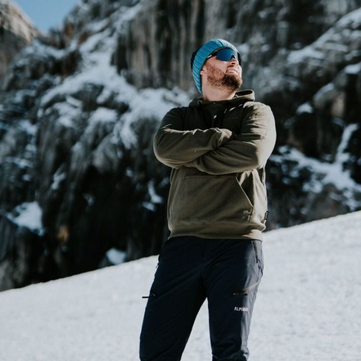 Vyriškas medvilninis džemperis su gobtuvu Alpinus Lugano