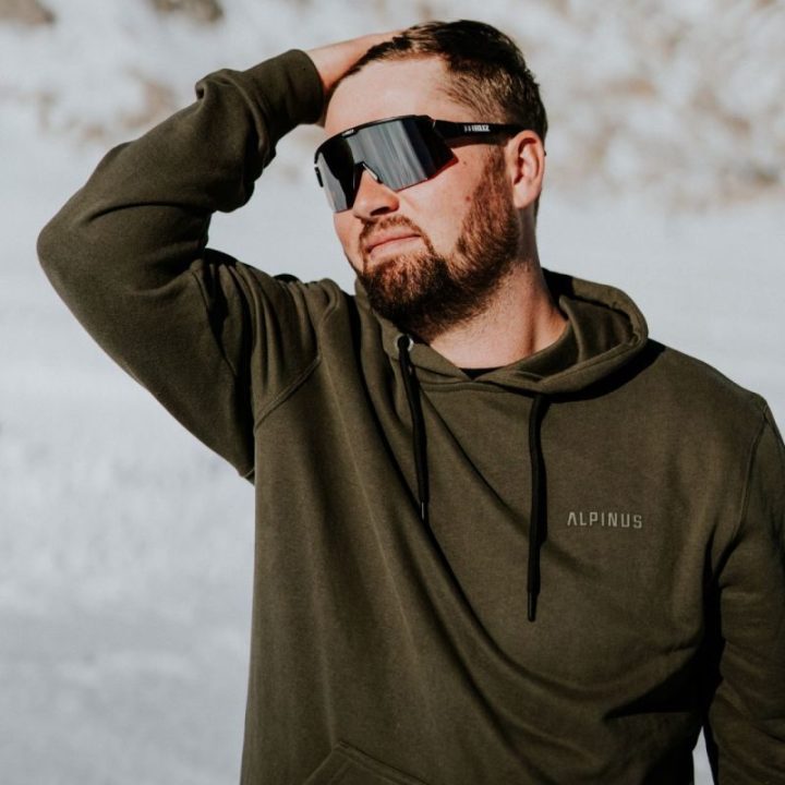 Vyriškas medvilninis džemperis su gobtuvu Alpinus Lugano