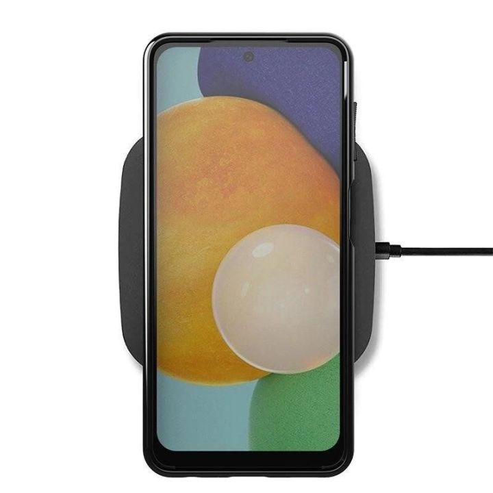 Thunder Case lankstus, tvirtas, atsparus dangtelis TPU dėklas, skirtas Samsung Galaxy A22 4G , juodos spalvos