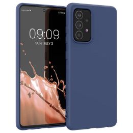 Silikoninis dėklas Minkštas lankstus guminis dangtelis skirtas Samsung Galaxy A22 4G blue