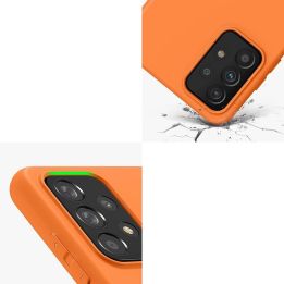 Silikoninis dėklas Minkštas lankstus guminis dangtelis skirtas Samsung Galaxy A22 4G raudonas