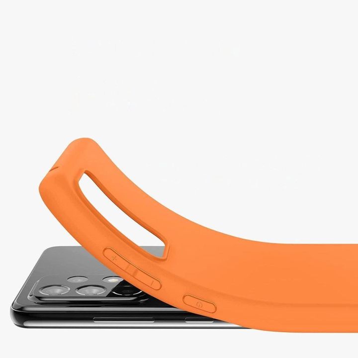 Silikoninis dėklas Minkštas lankstus guminis dangtelis skirtas Samsung Galaxy A22 4G raudonas