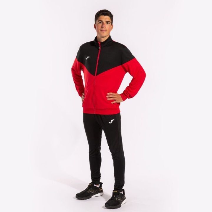 Vyriškas sportinis kostiumas Joma Oxford, raudonas ir juodas