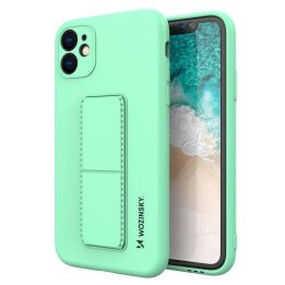 Kickstand Case Silikoninis stovo dangtelis, skirtas Samsung Galaxy A72 4G Mint