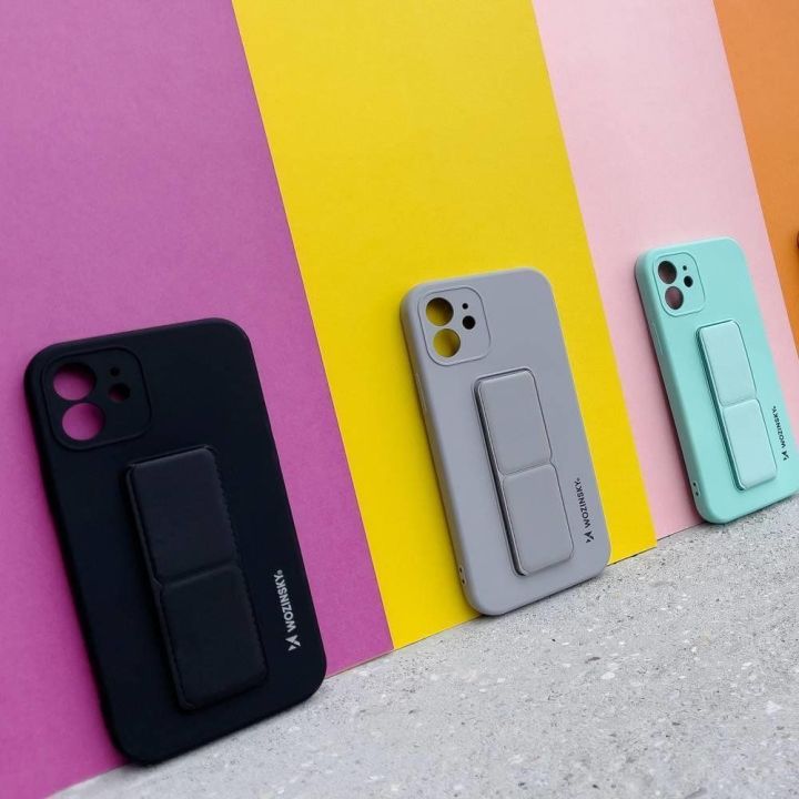 Kickstand Case Silikoninis stovo dangtelis, skirtas Samsung Galaxy A72 4G Mint