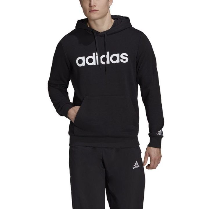 Vyriškas džemperis su gobtuvu adidas Linear Logo, juodas