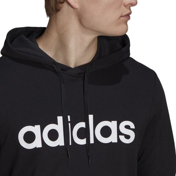 Vyriškas džemperis su gobtuvu adidas Linear Logo, juodas