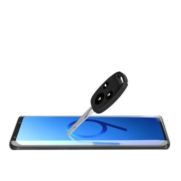 hibridinė viso ekrano apsauga su rėmeliu, skirta Samsung Galaxy S21+ 5G (S21 Plus 5G), juoda