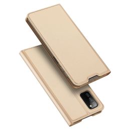 Skin Pro Bookcase tipo dėklas Samsung Galaxy A03s , auksinis