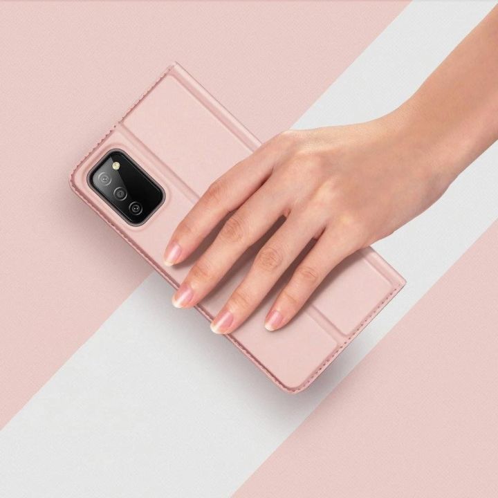 Skin Pro Bookcase tipo dėklas Samsung Galaxy A03s , rožinis