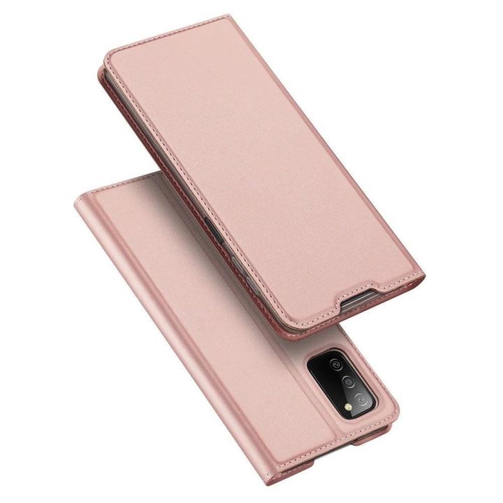 Skin Pro Bookcase tipo dėklas Samsung Galaxy A03s , rožinis