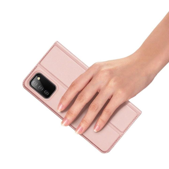 Skin Pro Bookcase tipo dėklas Samsung Galaxy A03s , rožinis