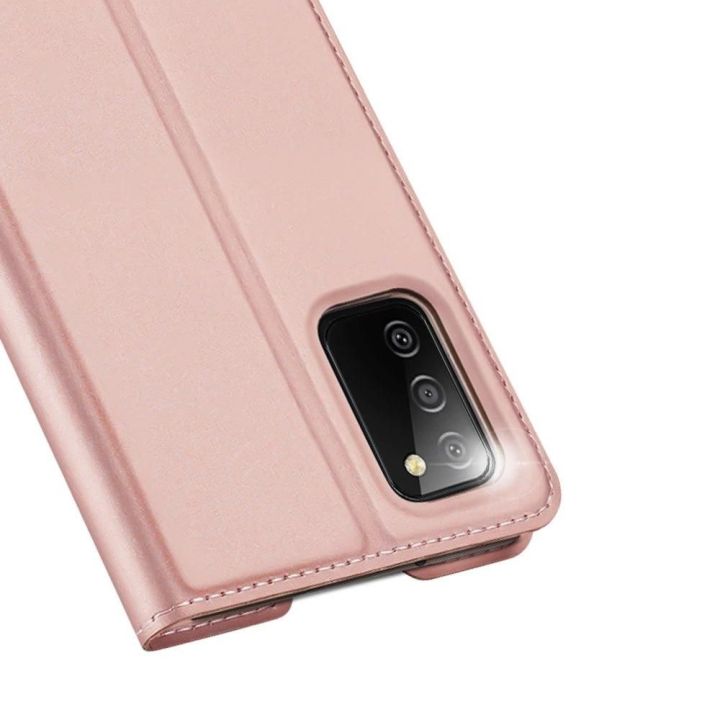 Skin Pro Bookcase tipo dėklas Samsung Galaxy A03s , rožinis