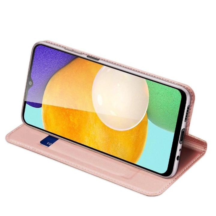 Skin Pro Bookcase tipo dėklas Samsung Galaxy A03s , rožinis