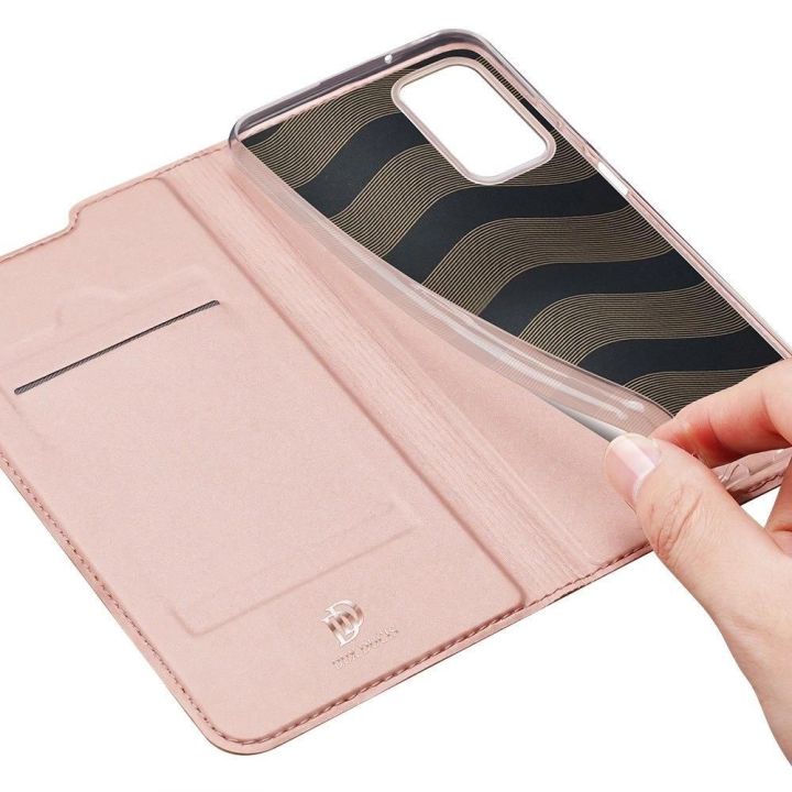 Skin Pro Bookcase tipo dėklas Samsung Galaxy A03s , rožinis
