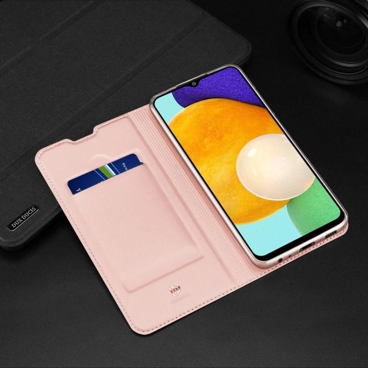 Skin Pro Bookcase tipo dėklas Samsung Galaxy A03s , rožinis