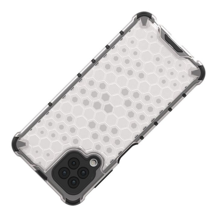 Honeycomb korpuso šarvuotas dangtelis su TPU bamperiu, skirtas Samsung Galaxy A22 4G , mėlynas